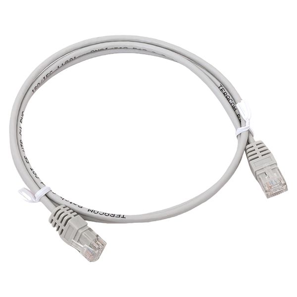 EKF TRC-5EUTP-PVC-1M-GY Патч-корд TERACOM Cat.5E (1Гбит/с) неэкранированный UTP оболочка PVC серый (1м)