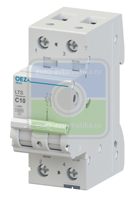 LTS-6C-2 Автоматический выключатель In 6 A, Ue AC 230/400 V / DC 120 V, характеристика C, 2-полюс, Icn 10 kA LTS-6C-2 Автоматический выключатель In 6 A, Ue AC 230/400 V / DC 120 V, характеристика C, 2-полюс, Icn 10 kA