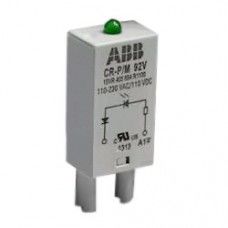 ABB 1SVR405654R1100 Функциональный модуль CR-P/M 92V для реле CR-P, CR-M - светодиод зеленый и диод для защиты от обратной полярности, 110-230В AC/ 110