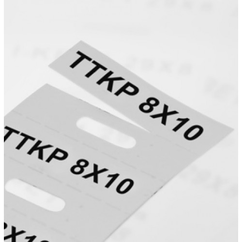 KLEMSAN 808063 Маркировка кабеля (Этикетка) TTKP 8X30 Белая
