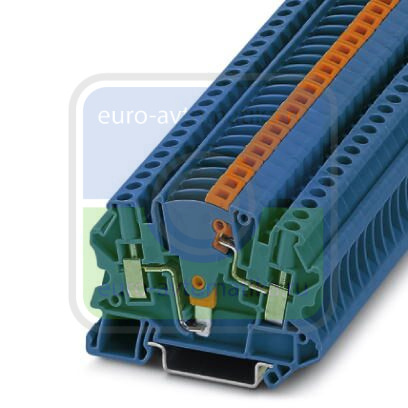 Phoenix contact 3047454 UTME 4-P/P BU Измерительная клемма с ползунковым размыкателем