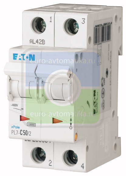 PL7-C50/2 Автоматический выключатель MOELLER / EATON (арт.263364)
