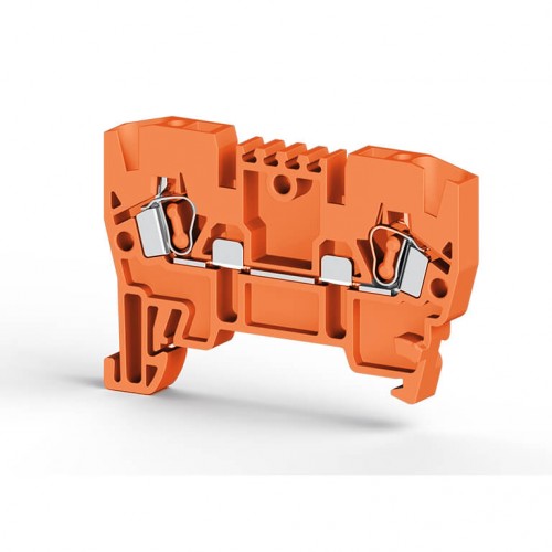 KLEMSAN 306227 Клеммник пружинный 2,5мм.кв. (оранжевый); YBK2,5