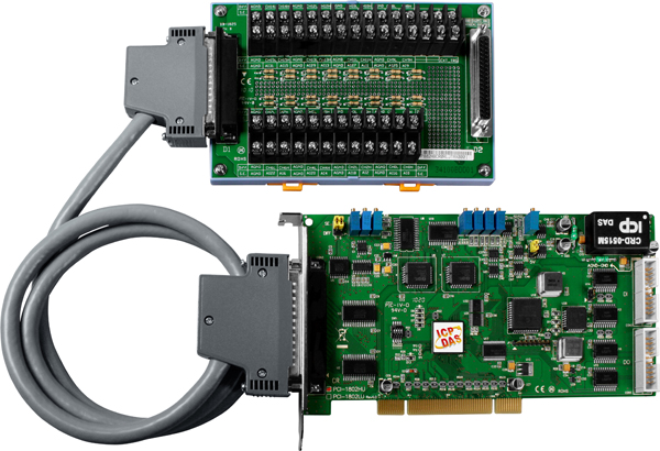 ICP DAS Плата PCI-1802HU/S CR PCI-1802HU CR with DB-1825 daughter board, Cable Includes one CA-3710 D-Sub cable.