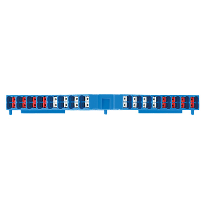 Weidmuller 1173910000 PRV 8 BL 35X7.5 WS/RT Исполнение: P-серия, Распределительные клеммы, Расчетное сечение: 1.5 мм.кв, Количество уровней: 8, Количество соединений: 32, Цвет: синий, Цвет элементов управления: белый-красный, TS 35 x 7.5