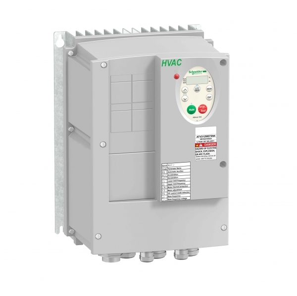 Schneider Electric ATV212W075N4C ПРЕОБР ЧАСТ ATV212 0,75КВТ 480В IP55 ЭМС