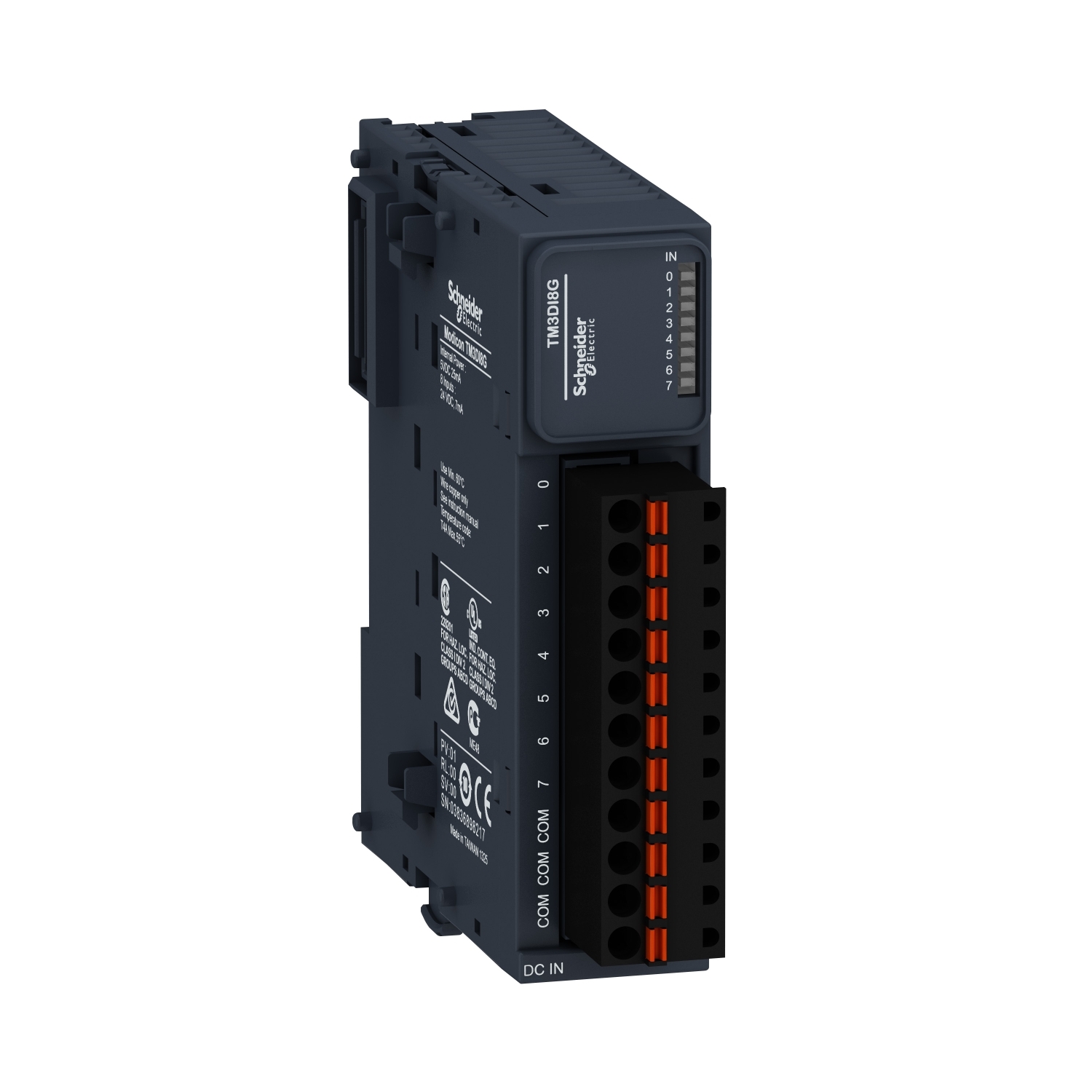 Schneider Electric TM3DI8G ДИСКРЕТНЫЙ МОДУЛЬ РАСШИРЕНИЯ ТМ3- 8 ВХОДОВ ПРУЖ КЛЕММЫ Schneider Electric TM3DI8G ДИСКРЕТНЫЙ МОДУЛЬ РАСШИРЕНИЯ ТМ3- 8 ВХОДОВ ПРУЖ КЛЕММЫ