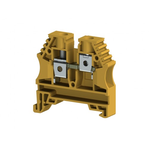 KLEMSAN 304143RP Клеммник на DIN-рейку 6мм.кв. (желтый); AVK6(RP)