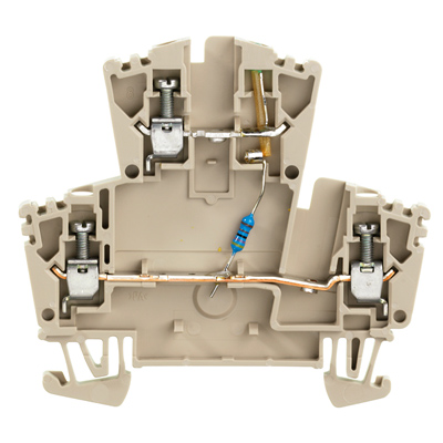 Weidmuller 8023610000 WDK 2.5 LD/GN 1R 24VDC Исполнение: W-серия, Проходная клемма, Двухуровневая клемма, Расчетное сечение: 2.5 мм.кв, Винтовое соединение