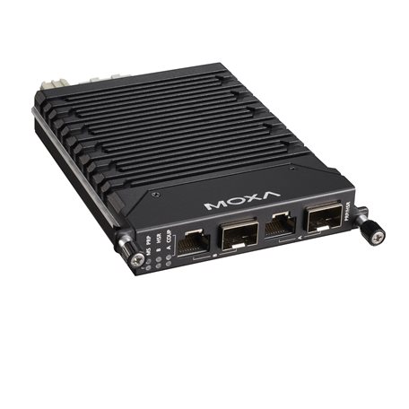 MOXA Модуль LM-7000H-2GPHR Giga Ethernet module for PT-G7728 series with 2 100/1000Base SFP slots or T(X) ports, PRP/HSR protocol support