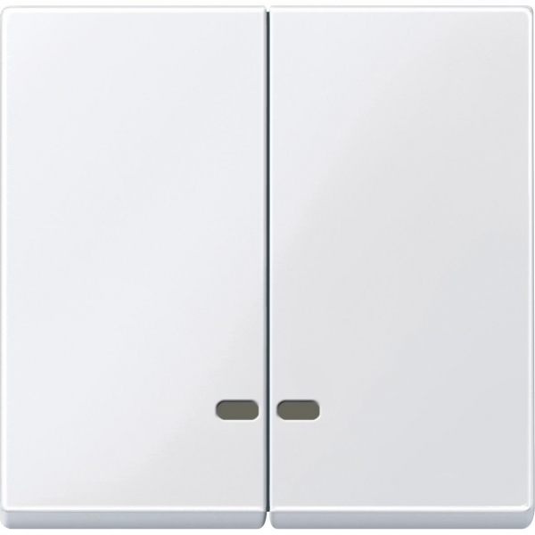 Schneider Electric MTN3420-0325 MERTEN КЛАВИША двойная с окошком д/световой индикации, АКТИВНЫЙ БЕЛЫЙ, SM