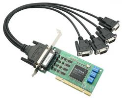 MOXA Плата CP-114UL-DB9M 4 port RS-232/422/485, Universal PCI, 921.6Kbps, surge protectoin, low profile