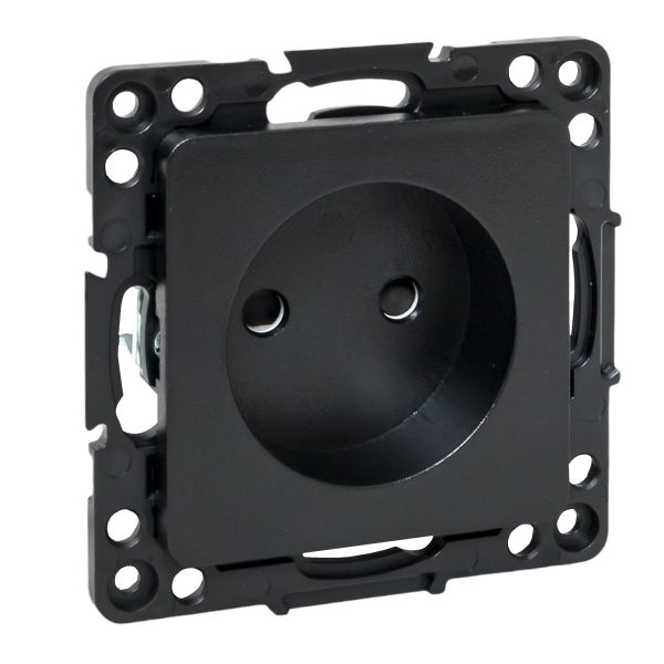 EKF EZR10-022-10 Стокгольм Механизм Розетки 1-местной б/з 10 А автоматические клеммы черный с защ. штор. EKF PROxima