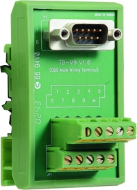 MOXA Переходник TB-M9 DB9 male DIN-Rain Wiring Terminal