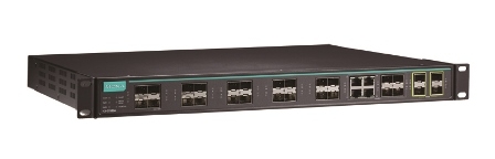 MOXA Коммутатор ICS-G7528A-8GSFP-4XG-HV-HV-T Layer 2 full Gigabit managed Ethernet switch with 12 10/100/1000BaseT(X) ports, 8 100/1000BaseSFP slots, 4 10/100/1000BaseT(X) or 100/1000BaseSFP slot combo ports, and 4 10GbE SFP+ slots, 2 isolated power suppl