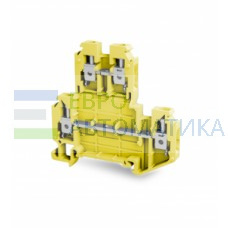 TBLOC 8002099254 - Клеммник 2-х ярусный, 4 мм.кв. (желтый); TBL 4 2P