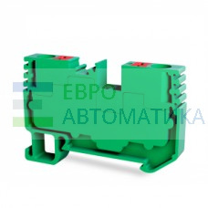 TBLOC 8000298025 - Клеммник на DIN-рейку (Push-in) 6 мм.кв. (зеленый); PFT 6