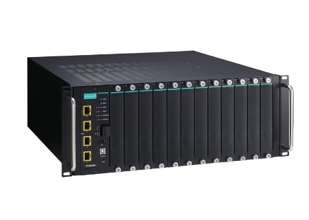 MOXA Шасси коммутатора ICS-G7752A-4XG-HV-HV Layer 2 Full Gigabit managed Ethernet switch with 12 slots for 4-port 10/100/1000BaseT(X) module or 4-port 100/1000BaseSFP slot module and 4 10GbE SPF+ slots, 2 isolated power supplies (85 to 264 VAC), t: -10/60