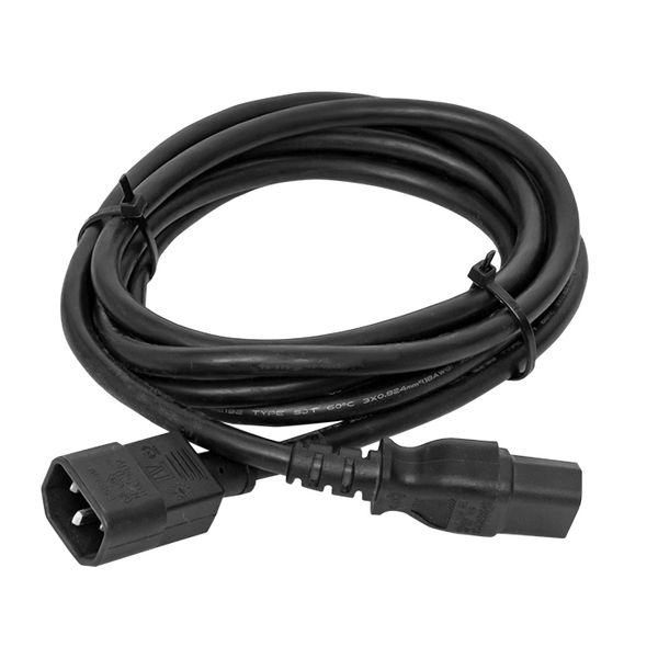 EKF TRC-PCA-C13-C14-5M Кабель питания TERACOM для PDU IEC 60320 C13 - IEC 60320 C14 сечение 3x1,5мм2 250В 10A длина 5,0 метров