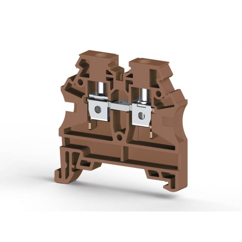 KLEMSAN 304218RP Клеммник на DIN-рейку 4мм.кв. (коричневый); AVK4 RD (RP)