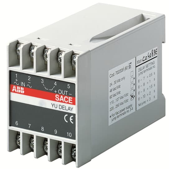 ABB 1SDA038316R1 Устройство выдержки времени для реле минимального напряжения UVD 24/30V E1/6 T7-T7M-X1