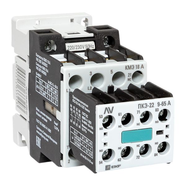 EKF ctr-s-18-01-230-av-22 Комплект КМЭ 18А 1NC 230В АС с дополнительными контактами 2НО+2НЗ EKF AVERES