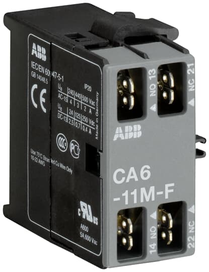 ABB GJL1201318R0004 Доп. контакт CA6-11N-F боковой для миниконтакторов В6, В7
