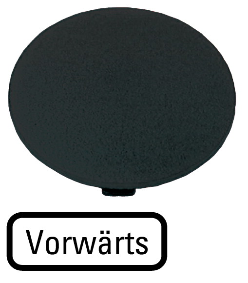 Кнопочный шильдик , черный , грибовидный , FORWARD (M22-XDP-S-D15)
