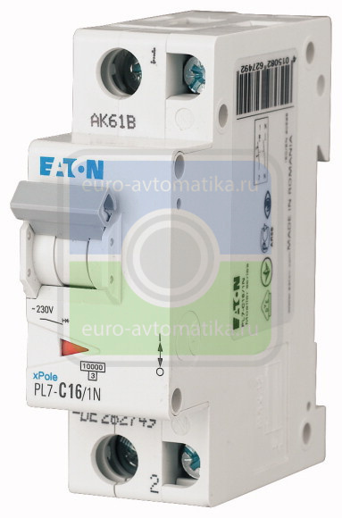 PL7-D16/1N Автоматический выключатель MOELLER / EATON (арт.262758)