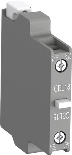 ABB 1SFN010716R1010 Контактный блок CEL18-10 боковой 1НО для контакторов АF400-AF2650 (коммутация слаботочных цепей)