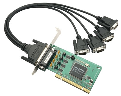 MOXA Плата POS-104UL-DB9M Universal PCI, 4-port RS-232, 921.6 Kbps, powered