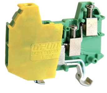 Клемма винтовая заземляющая миниатюрная UKJ-1.5MT/2×2JD 011049