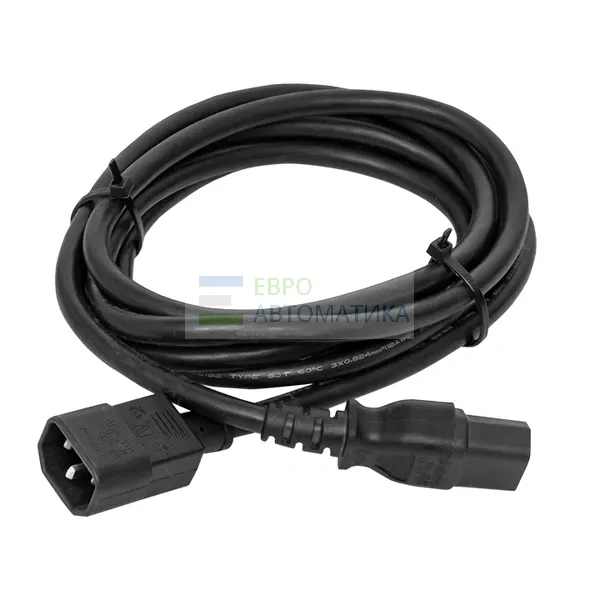 EKF TRC-PCA-C13-C14-3M Кабель питания TERACOM для PDU IEC 60320 C13 - IEC 60320 C14 сечение 3x1,5мм2 250В 10A длина 3,0 метра
