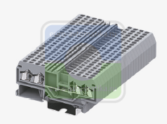 SUPU 215931 Клемма серии TA, проходная 2-2, плоско-пруж. зажим, сеч. 1.5мм2, сер., шт
