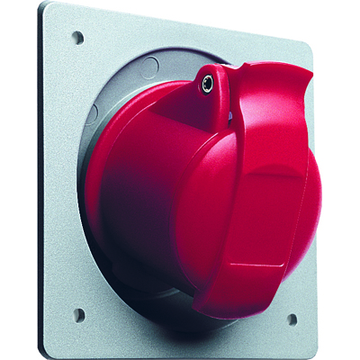 ABB 2CMA193274R1000 Розетка панельная с угловым унифицированным фланцем 332RAU6, 32A, 3P+E, IP44, 6ч