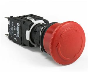 D102YE30K Кнопка нажимная аварийная (1Н0+1НЗ)