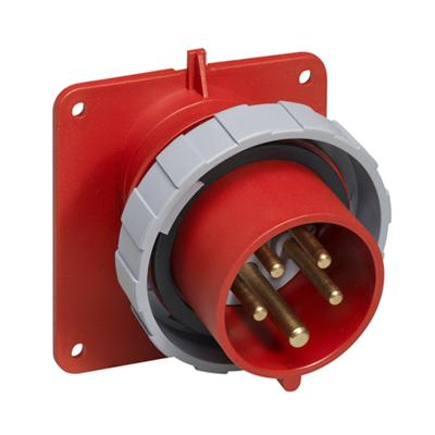 ABB 2CMA166664R1000 Вилка панельная с угловым фланцем 432BAU6W, 32A, 3P+N+E, IP67, 6ч