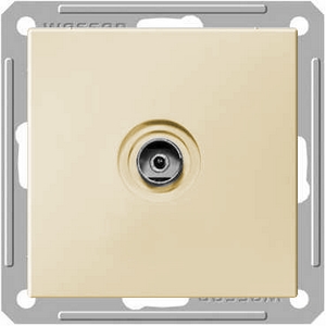 Systeme Electric RTS-151-2-86 W59 TV АНТЕННА коннектор, механизм, СЛОНОВАЯ КОСТЬ