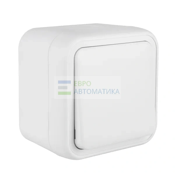 EKF BT1-SWW-13 Выключатель, одноклавишный, кнопочный, ОП, автоматические клеммы белый, Бронто EKF