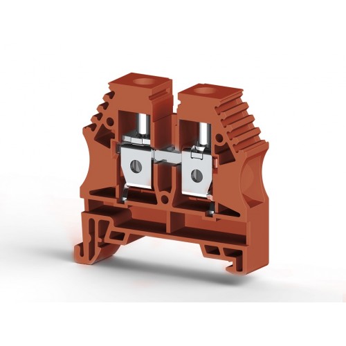KLEMSAN 304158RP Клеммник на DIN-рейку 10мм.кв. (коричневый); AVK10(RP)
