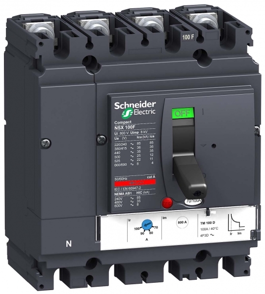 Schneider Electric 4П4Т АВТ. ВЫКЛ. TM40D NSX100F (арт.LV429654)