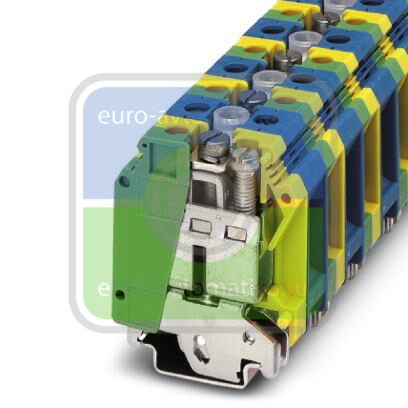 Phoenix contact 3008067 UK 35-1-PE/N Заземляющие клеммы для выполнения проводки в зданиях