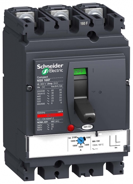 Schneider Electric 3П3Т АВТОМ. ВЫКЛ. MA150 NSX160F (арт.LV430830)