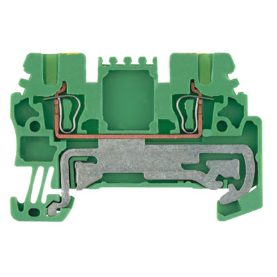 Weidmuller 1775510000 ZPE 1.5 Исполнение: Клеммы PE, Пружинное соединение, 1.5 мм.кв, 180 A (1,5 мм.кв), зеленый/желтый