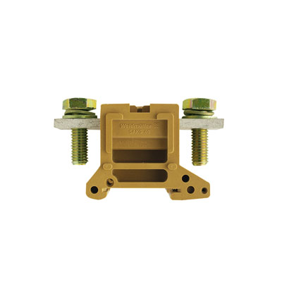 Weidmuller 637820000 SAKG 40/35 II/GW Исполнение: SAK-серия, Проходная клемма, Расчетное сечение: 95 мм.кв, Винтовое соединение, Умеренно желтый, Непосредственный монтаж