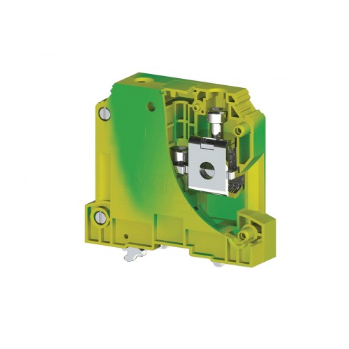 KLEMSAN 334190 Клеммник на DIN-рейку 50 мм.кв., (земля); AVK50 T