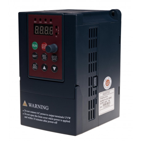 FIF EA11.002.012 FA-1F022 Частотный преобразователь, однофазный, для однофазных двигателей, изменение направления вращения двигателя, регулировка скорости вращения в диапазоне от 0 до 400Гц, выходной ток 16А, максимальная мощность нагрузки 2,2 кВт