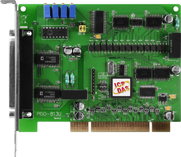 ICP DAS Плата PISO-813U CR Universal PCI, 32-channel isolated analog input board. (RoHS)Includes one CA-4002 D-Sub connector.