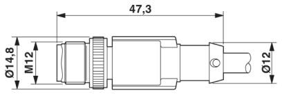 Phoenix contact 1560196 SAC-5P-M12MS/10,0-PUR/M12FSSH5 Кабель для датчика / исполнительного элемента