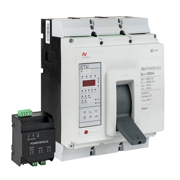 EKF mccb-53-1250M-4.2-av Автоматический выключатель AV POWER-5/3 1250А 70kA ETU4.2 EKF AVERES